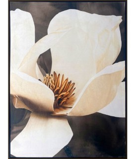 Bonito cuadro vertical motivo flor de magnolia mdmhogar