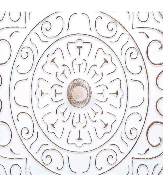 Taquillón abeto tallado natural puerta talladas en blanco rozado mdmhogar