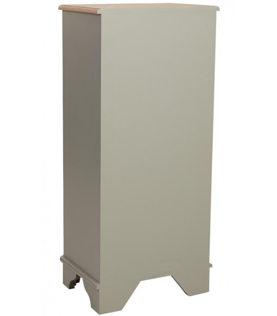 Sinfonier 6 cajones madera natural laca verde  mdmhogar