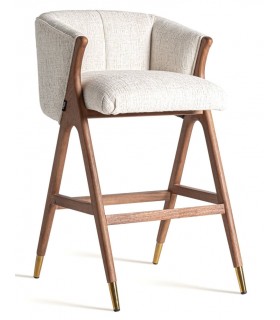 Taburete de barra muy cómodo madera de caucho taburete muy elegante. mdmhogar