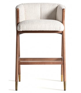 Taburete de barra muy cómodo madera de caucho taburete muy elegante. mdmhogar