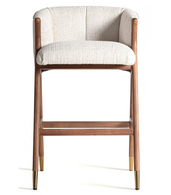 Taburete de barra muy cómodo madera de caucho taburete muy elegante. mdmhogar