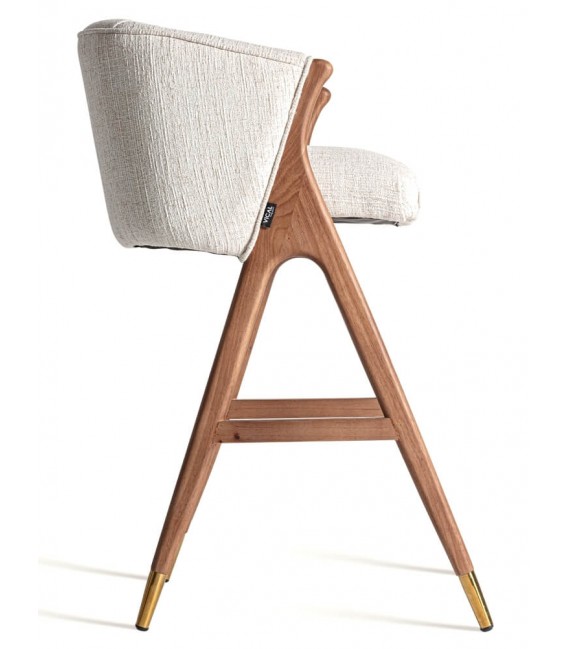 Taburete de barra muy cómodo madera de caucho taburete muy elegante. mdmhogar