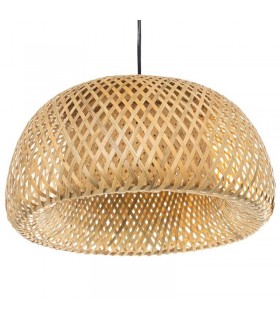 Lámpara de techo ratán natural mdmhogar