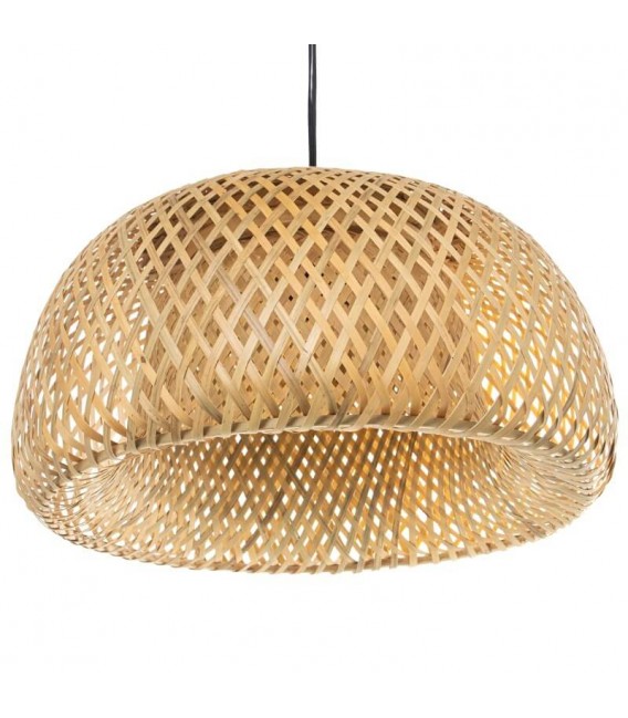 Lámpara de techo ratán natural mdmhogar