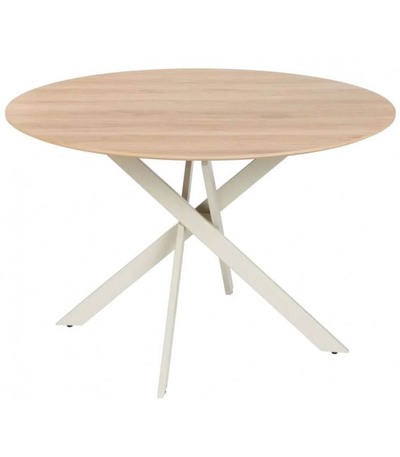 Mesa de comedor redonda grande de diseño fresco y ligero mdmhogar