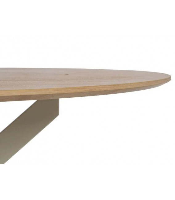 Mesa de comedor redonda grande de diseño fresco y ligero mdmhogar