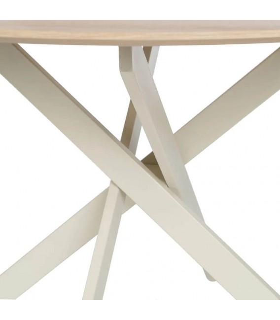 Mesa de comedor redonda grande de diseño fresco y ligero mdmhogar
