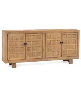 Aparador de estilo colonial madera de pino natural vintage mdmhogar