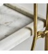 Librería estantería de estilo art decó hierro oro mármol blanco mdmhogar