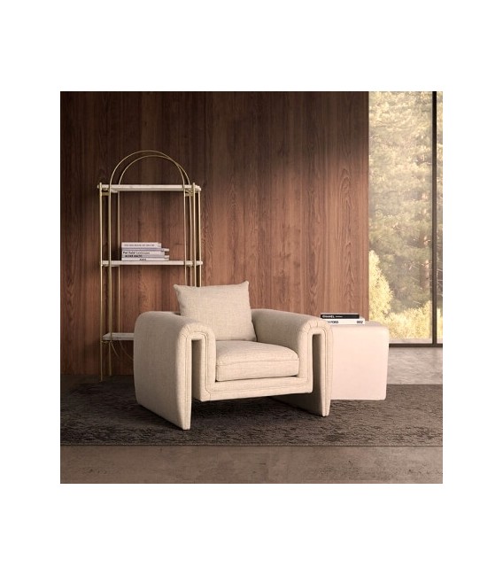 Librería estantería de estilo art decó hierro oro mármol blanco mdmhogar