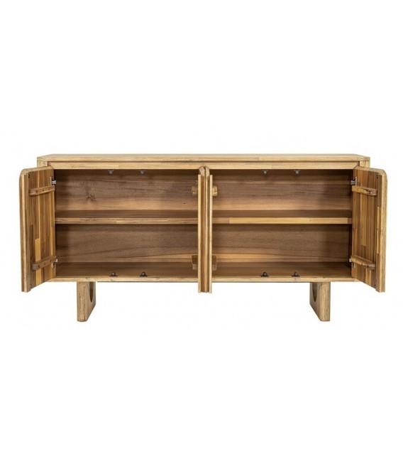 Aparador estilo nórdico realizado en madera de roble natural