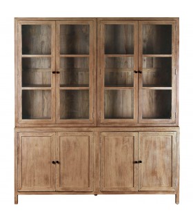 Vitrina de gran capacidad muy grande madera natural mdmhogar