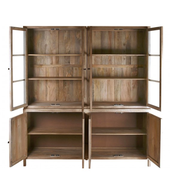 Vitrina de gran capacidad muy grande madera natural mdmhogar