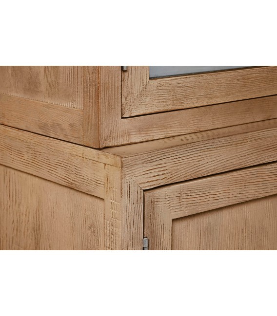 Vitrina de gran capacidad muy grande madera natural mdmhogar