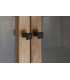 VITRINA GRANDE 200 X 45 X 230 SOLKA MADERA NATURAL