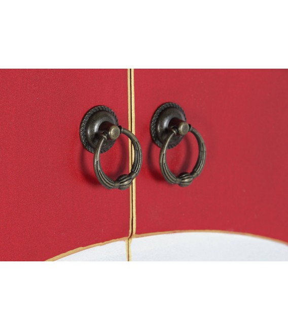 Armario ropero, de estilo oriental lacado en rojo mdmhogar