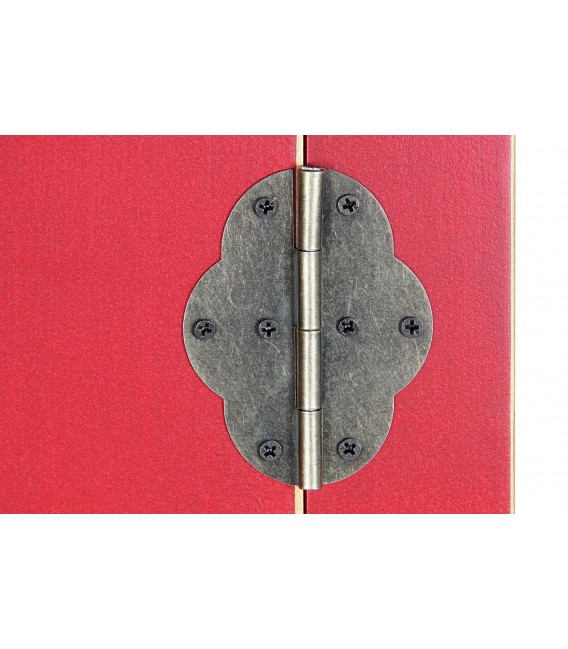 Armario ropero, de estilo oriental lacado en rojo mdmhogar