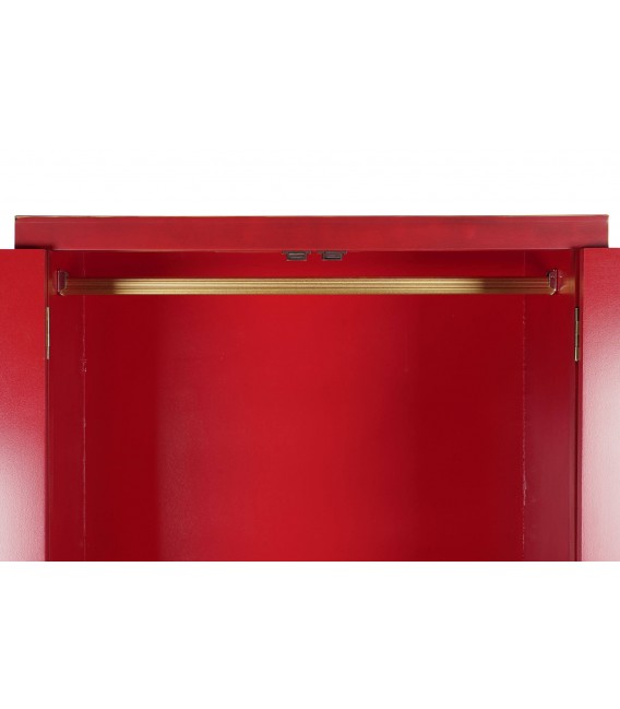 Armario ropero, de estilo oriental lacado en rojo mdmhogar