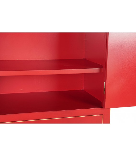 ARMARIO ROPERO 86 X 51 X 187 AMASCO LACADO EN ROJO