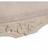 Sillón Luis XVI caoba tallada lacada en blanco tela color blanco mdmhogar