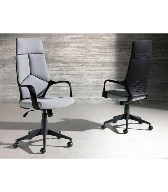 Silla de oficina muy cómoda elevable reclinable y giratoria mdmhogar