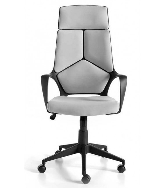 Silla de oficina muy cómoda elevable reclinable y giratoria mdmhogar