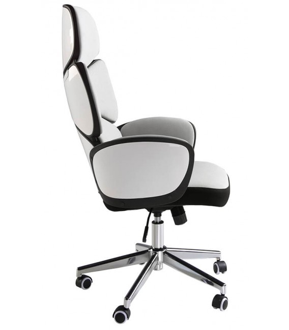 Silla de oficina muy cómoda elevable reclinable y giratoria mdmhogar