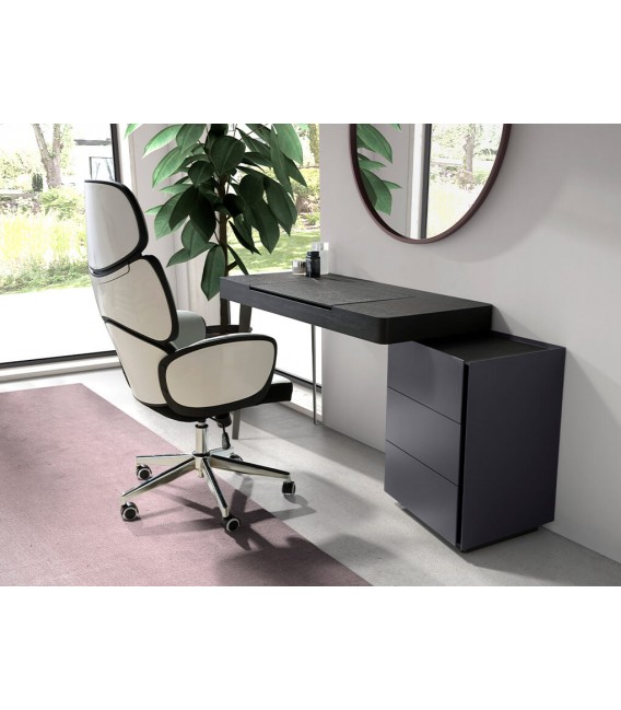 Silla de oficina muy cómoda elevable reclinable y giratoria mdmhogar