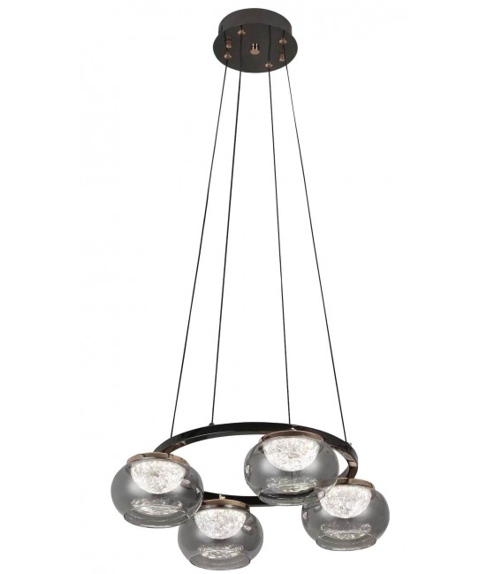 Lámpara de techo Realizada en metal y cristal led integrado mdmhogar