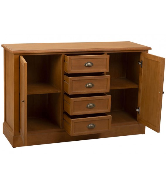 Aparador pequeño realizado en madera  teñida color cerezo mdmhogar