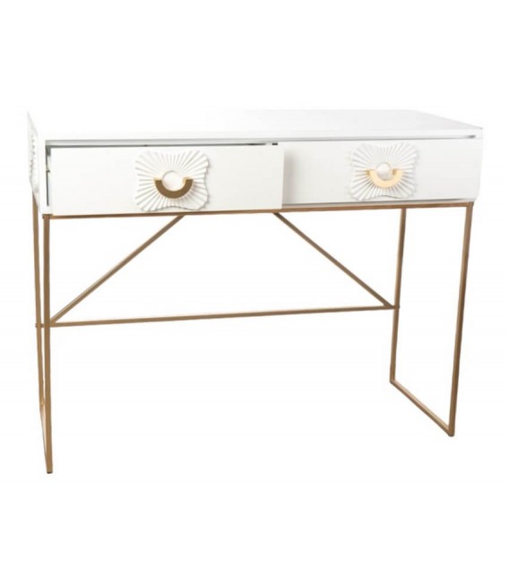 Consola de entrada lacada en blanco mdmhogar