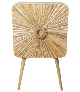 Armario bajo con 2 puertas madera de mango natural mdmhogar