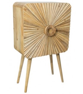 Armario bajo con 2 puertas madera de mango natural mdmhogar