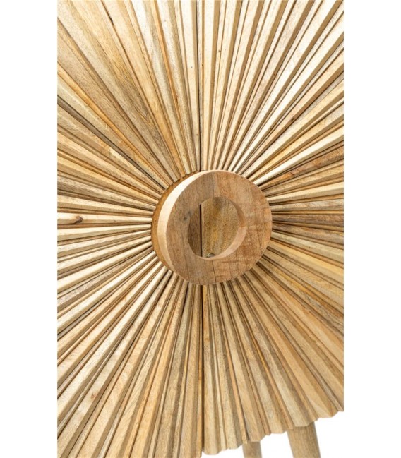 Armario bajo con 2 puertas madera de mango natural mdmhogar