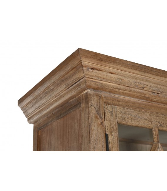 Vitrina madera de olmo reciclada acabada natural patinada mdmhogar