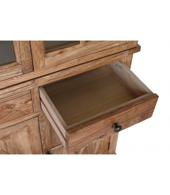 Vitrina madera de olmo reciclada acabada natural patinada mdmhogar