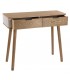 Consola de entrada madera natural con laca blanca mdmhogar
