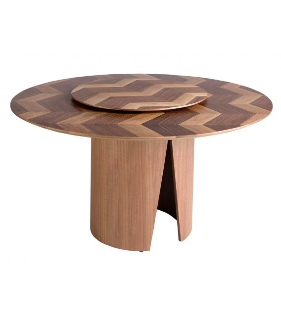 Mesa comedor redonda grande de diseño moderno mdmhogar