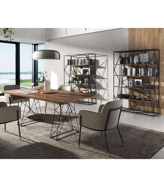 Estantería moderna estilo industrial mdmhogar