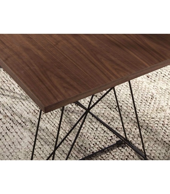 Mesa comedor rectangular grande de diseño industrial mdmhogar