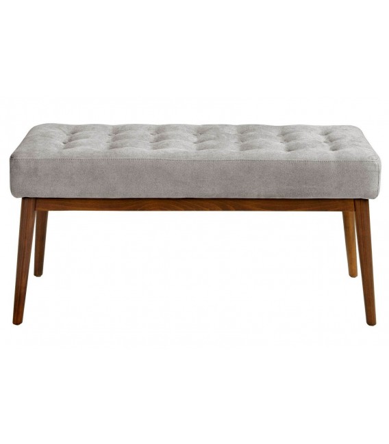 Banqueta de diseño moderno con asiento tela color gris oscuro mdmhogar