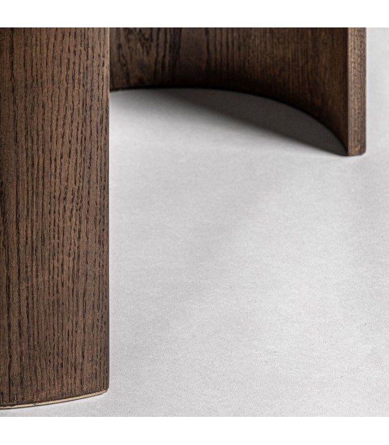 Mesa de comedor ovalada muy grande roble tostado mdmhogar