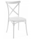 Silla de polipropileno apilable color blanco cómoda mdmhogar