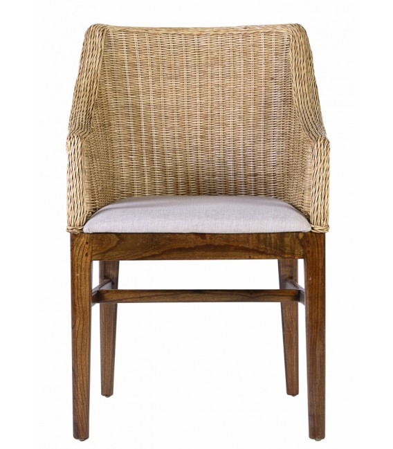 Sillón de comedor muy cómodo estilo colonial