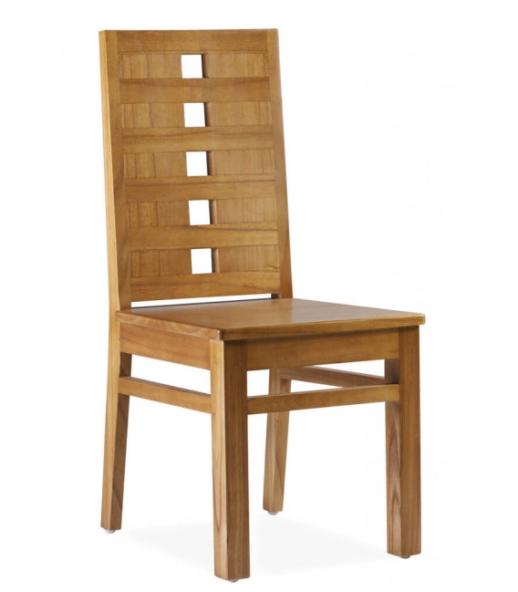 Silla de estilo colonial madera de mindi natural mdmhogar
