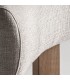 SILLA TAPIZADA 48 X 54 X 79 ORIS MADERA NATURAL TEXTIL BLANCO ROTO