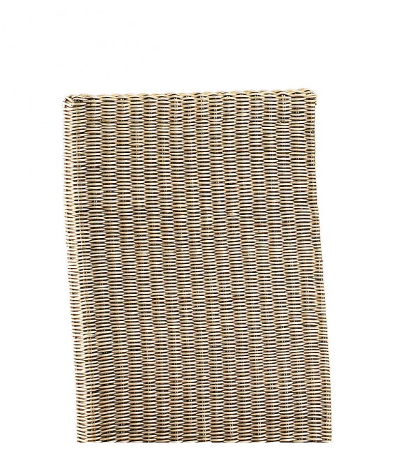 Silla de comedor patas caoba asiento y respaldo en ratán trenzado mdmhogar