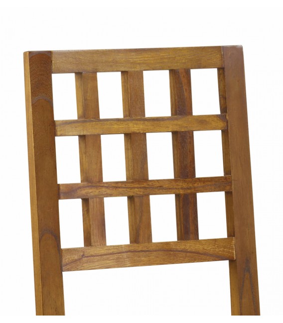 Silla de comedor madera de mindi color teca mdmhogar