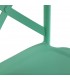 Silla de polipropileno apilable color verde muy cómoda mdmhogar